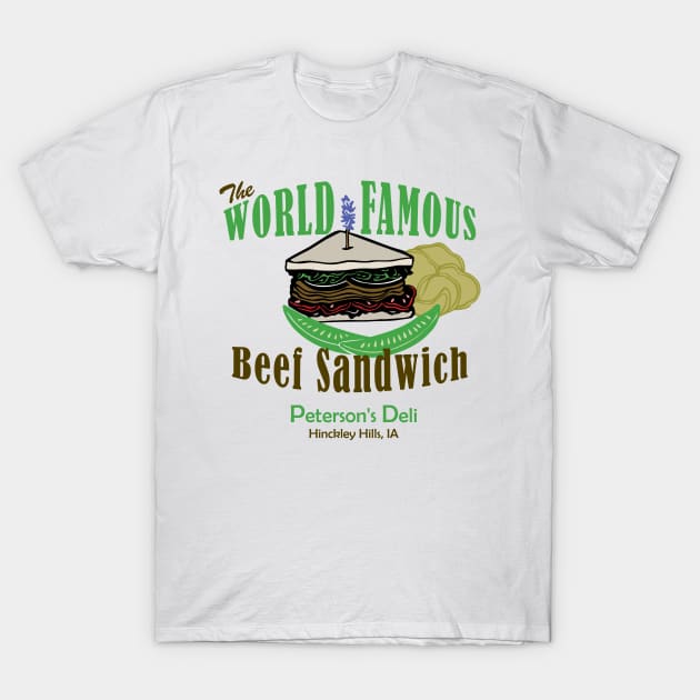 Ray's Meat Sandwiches T-Shirt by Mayne Line Tees